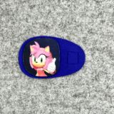 Patch for kids “Sonic Amy Rose” Blue