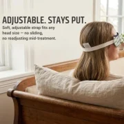 Anudra warm eye compress with soft adjustable strap – stays in place, fits any head size